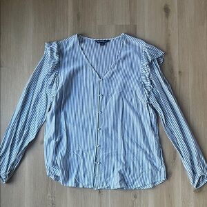 Blue Striped Women's Top